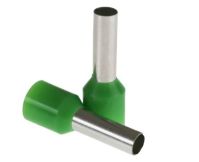RS PRO Insulated Crimp Bootlace Ferrule- 12mm Pin Length- 3.9mm Pin Diameter- 6mm² Wire Size- Green