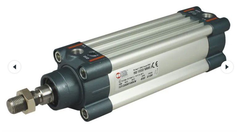 double pneumatic acting cylinders magnetic cushioned gas rams