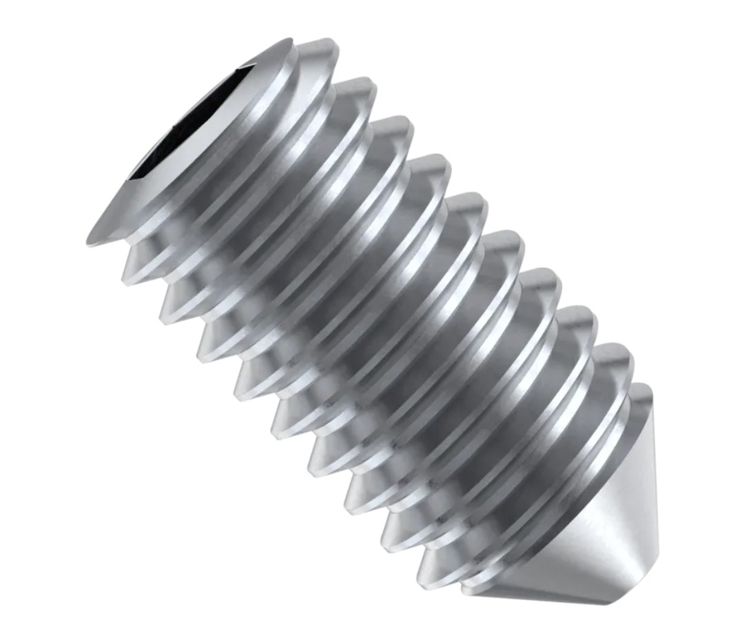 grub screws m8 x 10mm cone point set din 914 iso 4027 stainless steel a2
