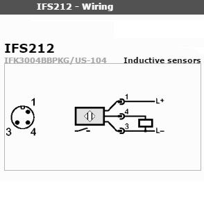 inductive proximity switch ifs 212 pnp 1036vdc long model