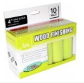 lime series wood finishing mini roller sleeves 4 pack of 10