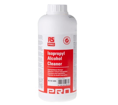 rs pro 1 l bottle isopropyl alcohol ipa for electronic components pcbs