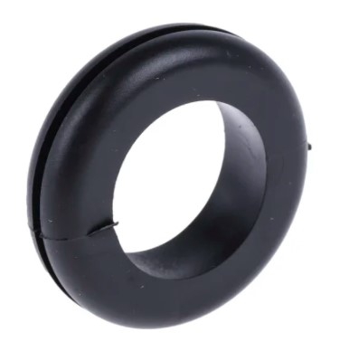 rs pro black pvc 25mm round cable grommet for maximum of 185mm cable dia