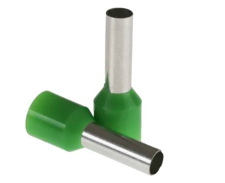 rs pro insulated crimp bootlace ferrule 12mm pin length 39mm pin diameter 6mm wire size green