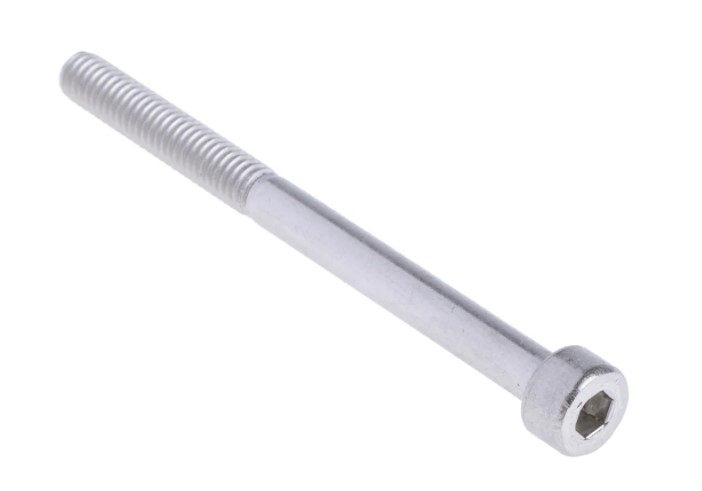 rs pro plain stainless steel hex socket cap screw din 912 m4 x 50mm