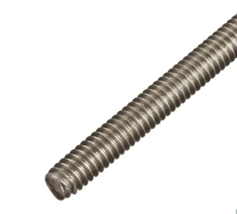 rs pro plain stainless steel threaded rod m6 1m