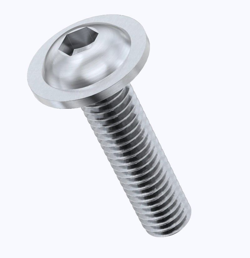 socket head button flange screw m5 x 20mm in a2 stainless 100 unitswf2305